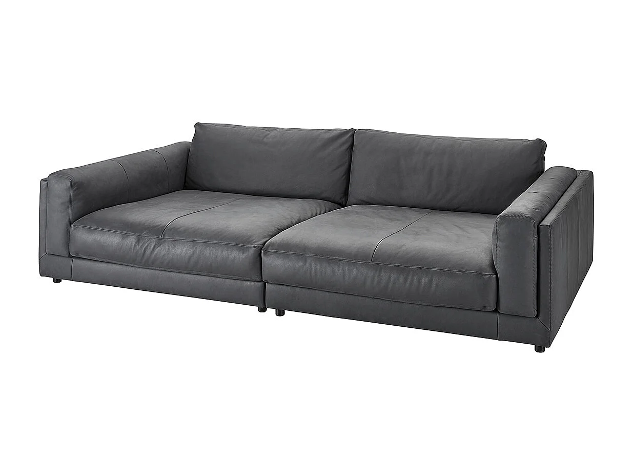 Divano extra largo - antracite pelle - RAINA