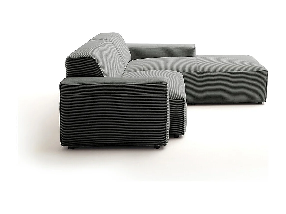 Ecksofa - Anthrazit Cord - RANI