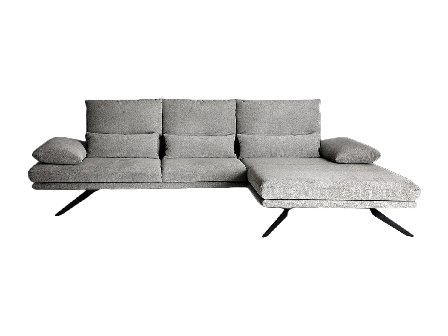 Canapé - gris clair tissu tissé - FENICE