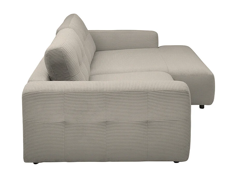 Ecksofa - Grau Cord - MIKA