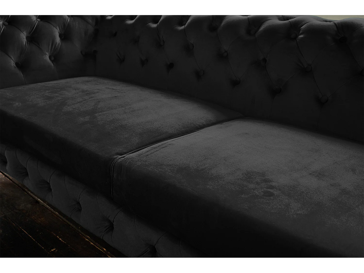 Sofa - Schwarz Velvet - NARLA