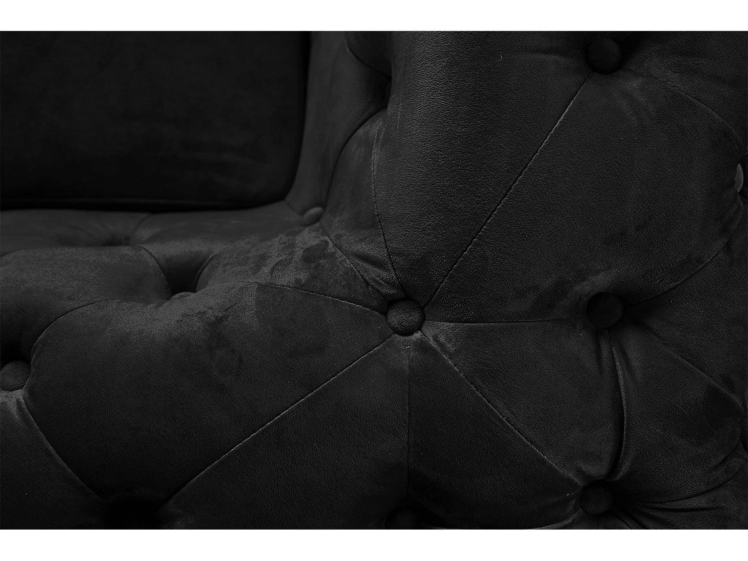 Sofa - Schwarz Velvet - NARLA