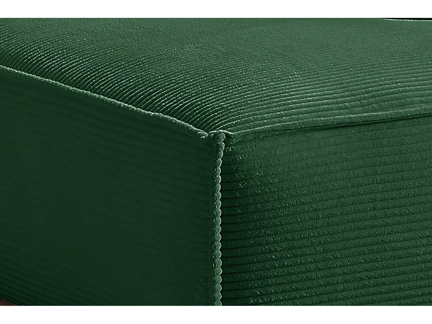 Ecksofa - Smaragdgrün Cord - SAMU