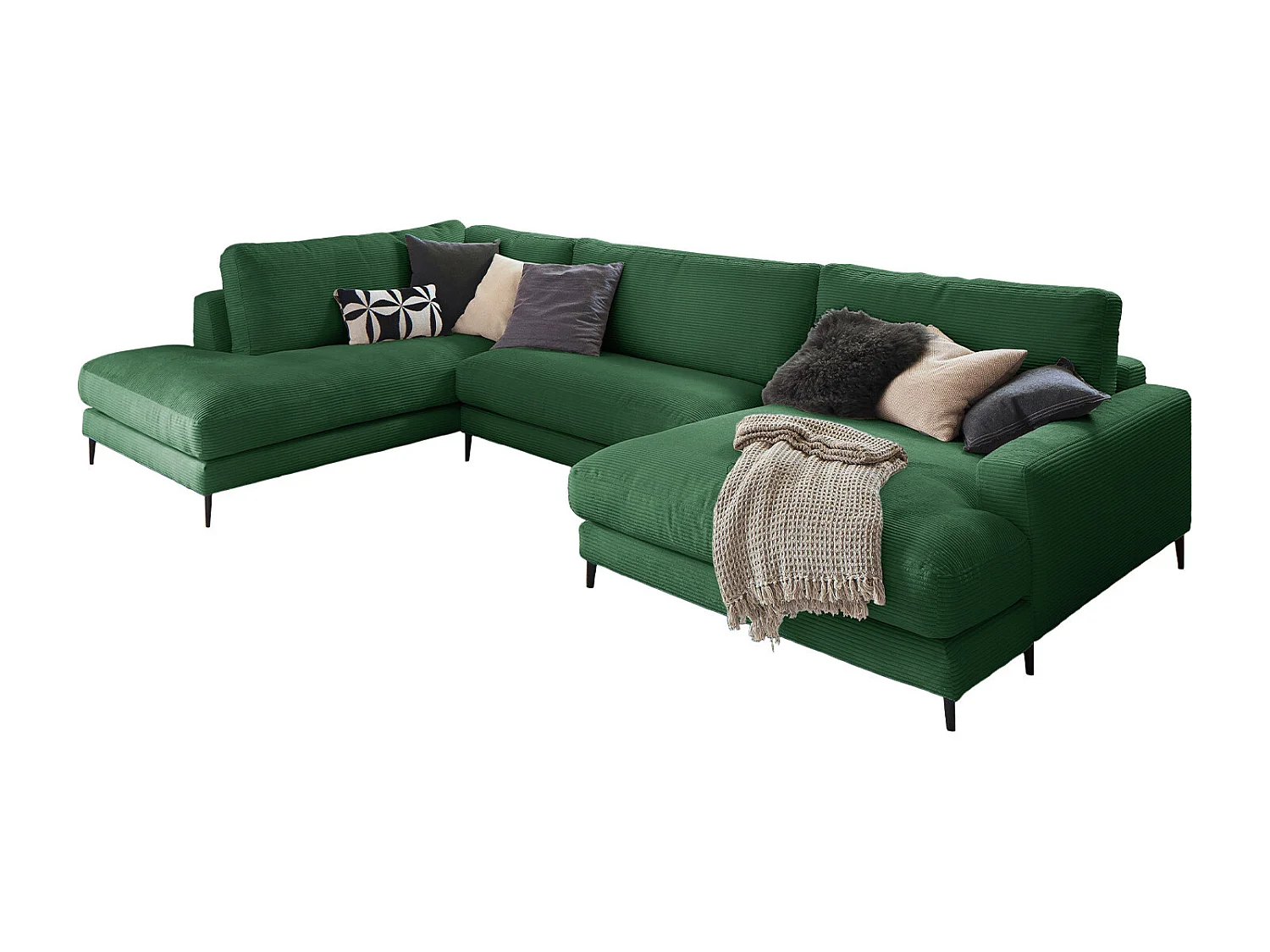 Sofá - verde esmeralda Pana - CARA