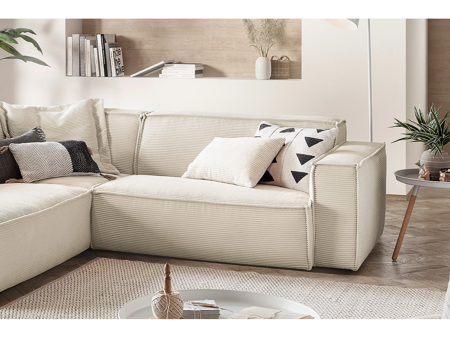 Hoekbank - Crème wit Koord - SAMU