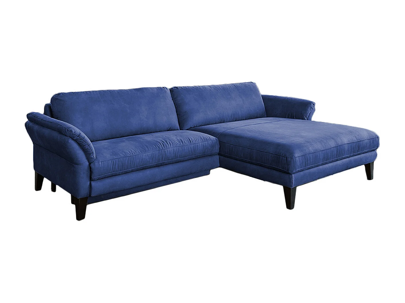 Ecksofa - Blau Webstoff - MALTA