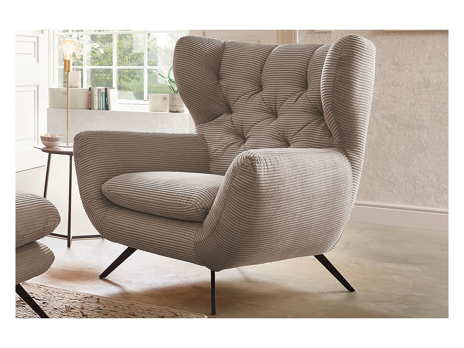 Sessel - Taupe Cord - CHARME