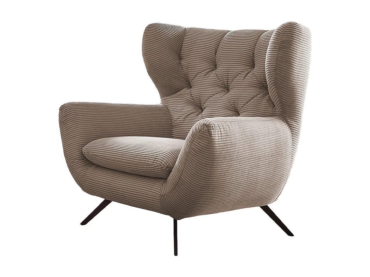 Oorfauteuil - Taupe Koord - CHARME