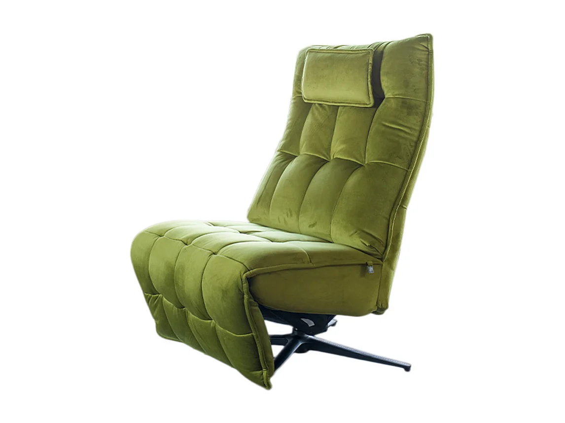Poltrona relax - verde velluto - MIKO