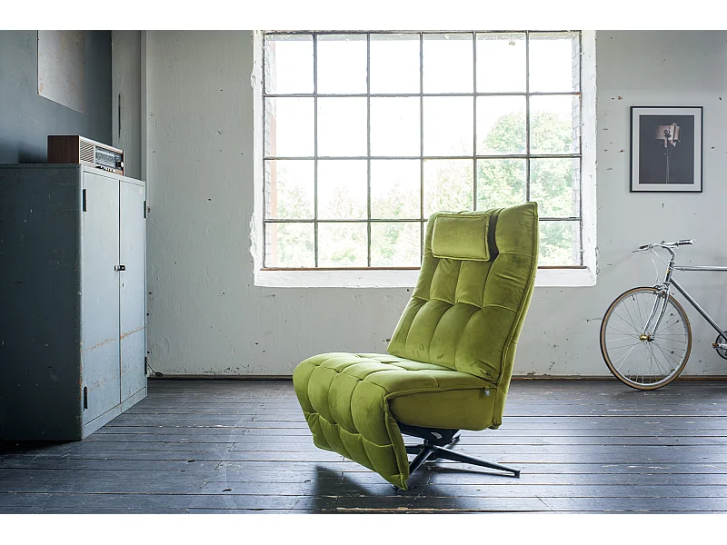 Fauteuil - Vert Velours - MIKO