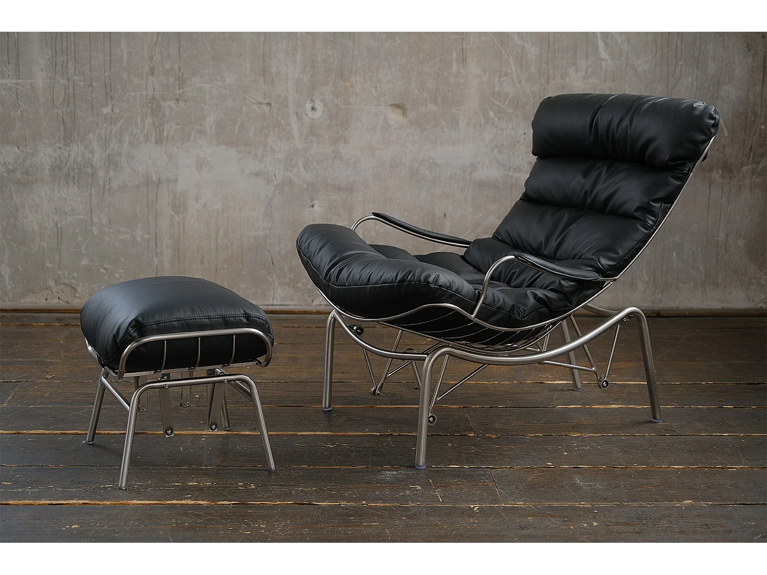 Sillón - Negro piel - ROWA