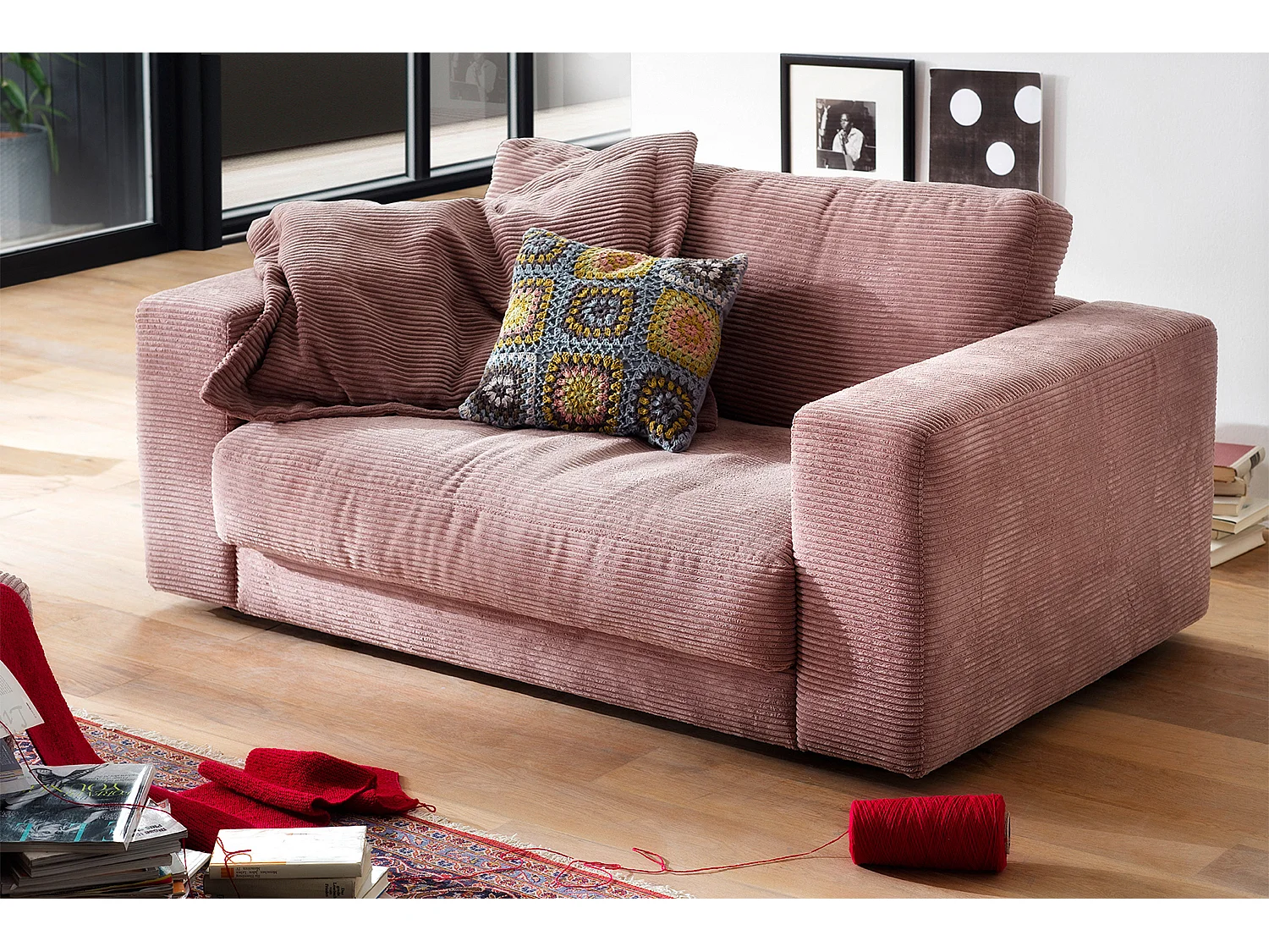 Relaxsessel - Pink Cord - MADELINE