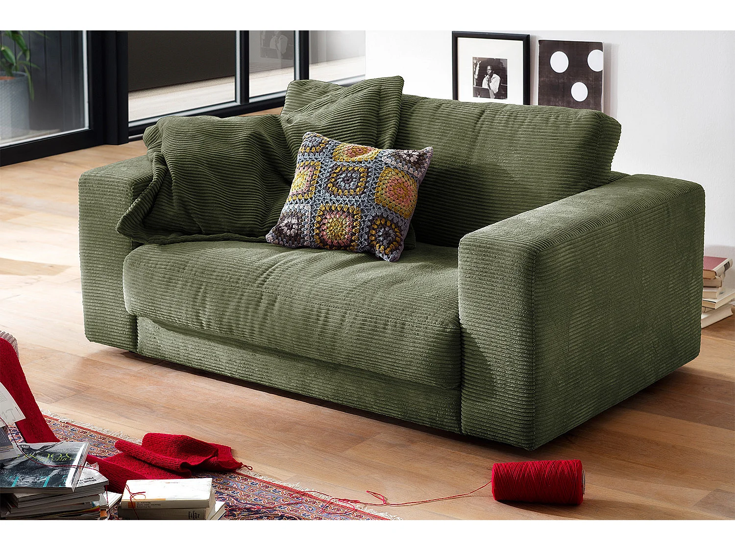 Relax fauteuil - Groen Koord - MADELINE