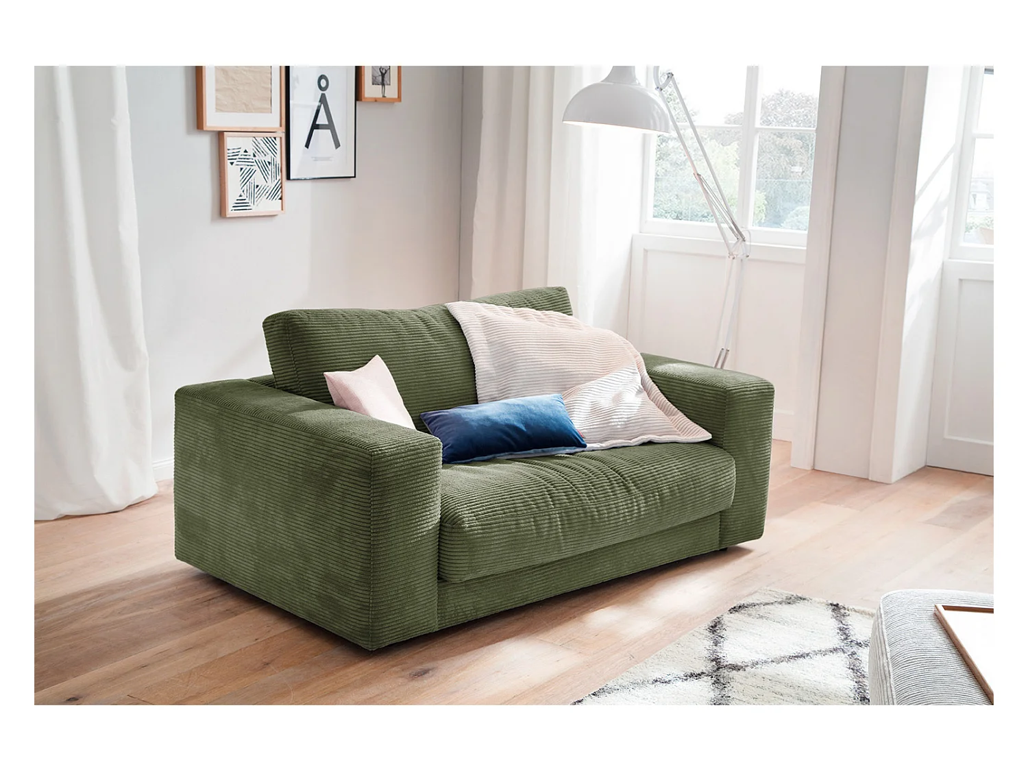 Relaxsessel - Grün Cord - MADELINE