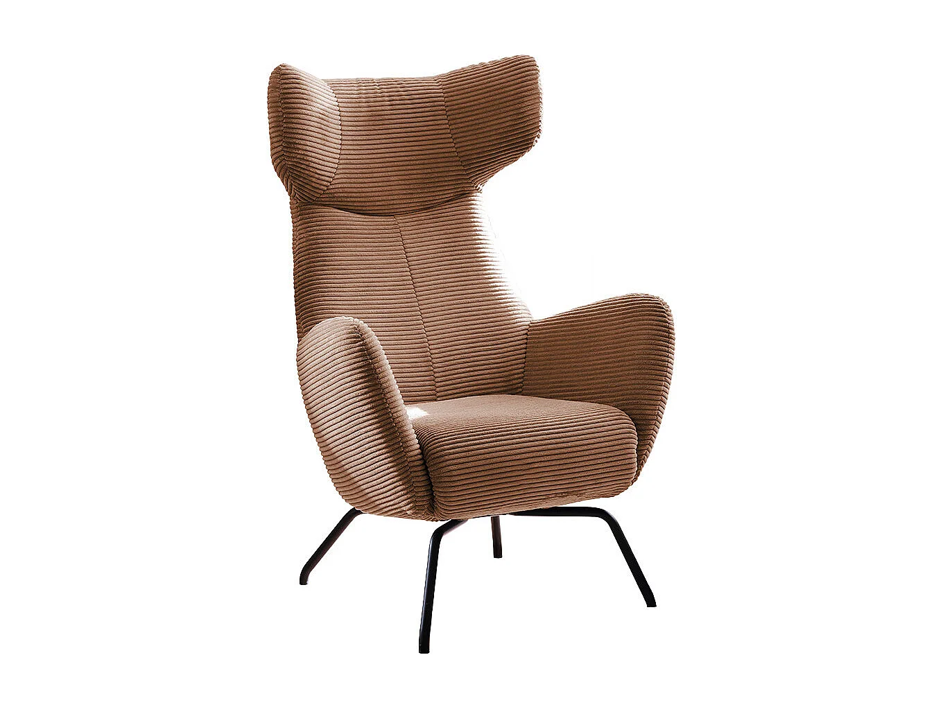 Poltrona bergère - marrone Velluto a coste - LOTTE