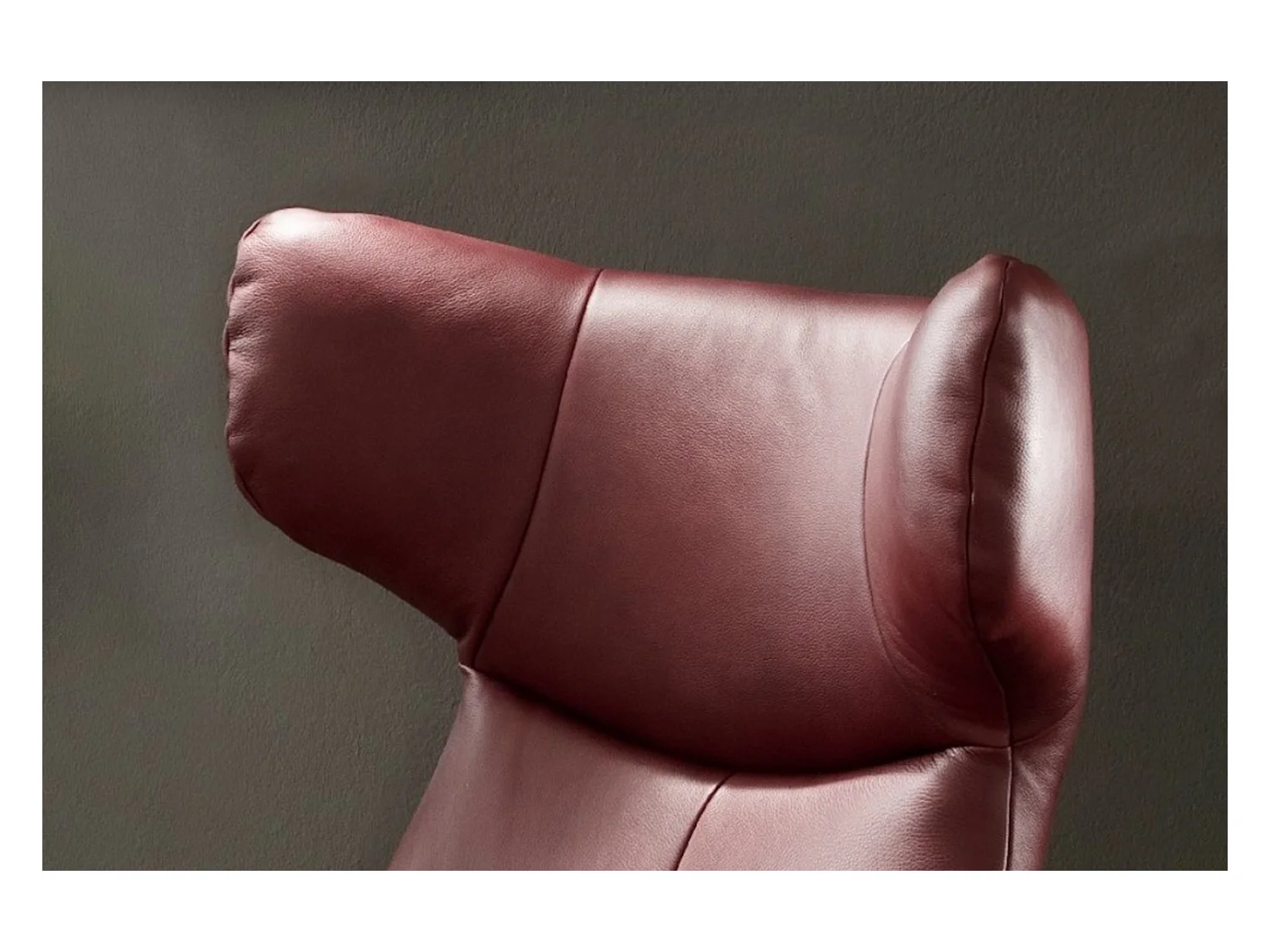 Chaise - Rouge cuir - RANDY