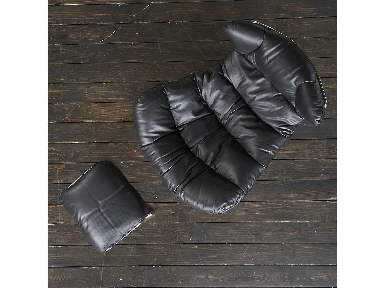 Fauteuil - Noir cuir - ROWE