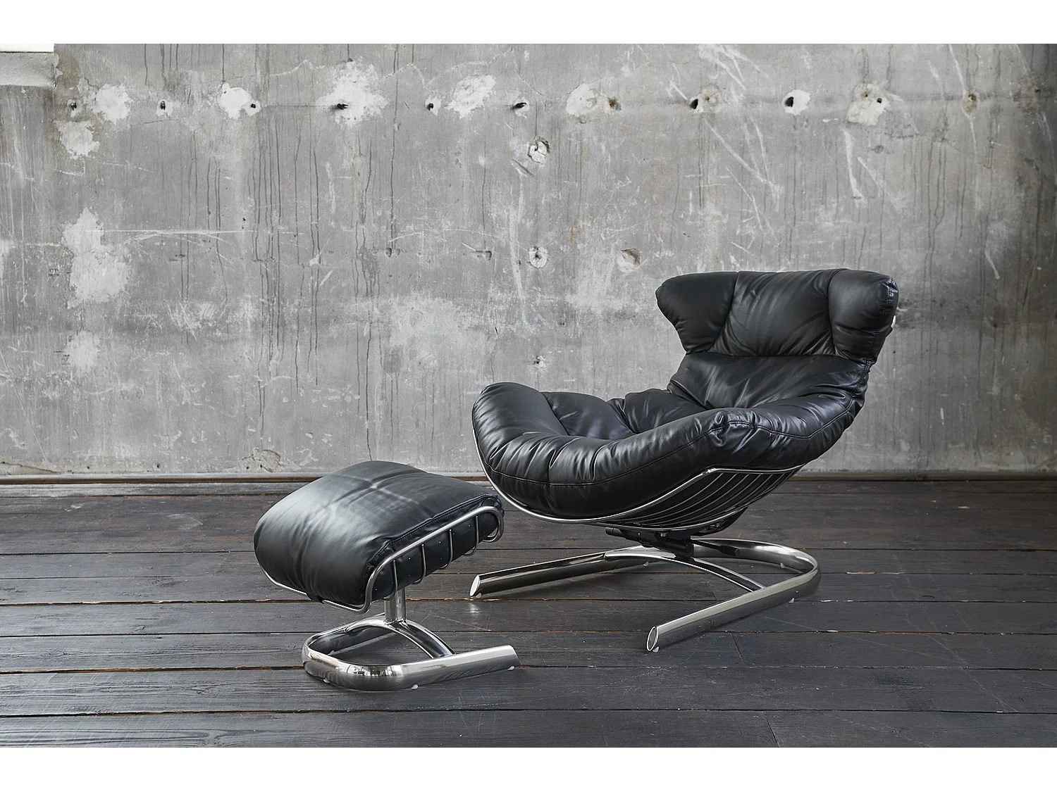 Sillón - Negro piel - ROWE
