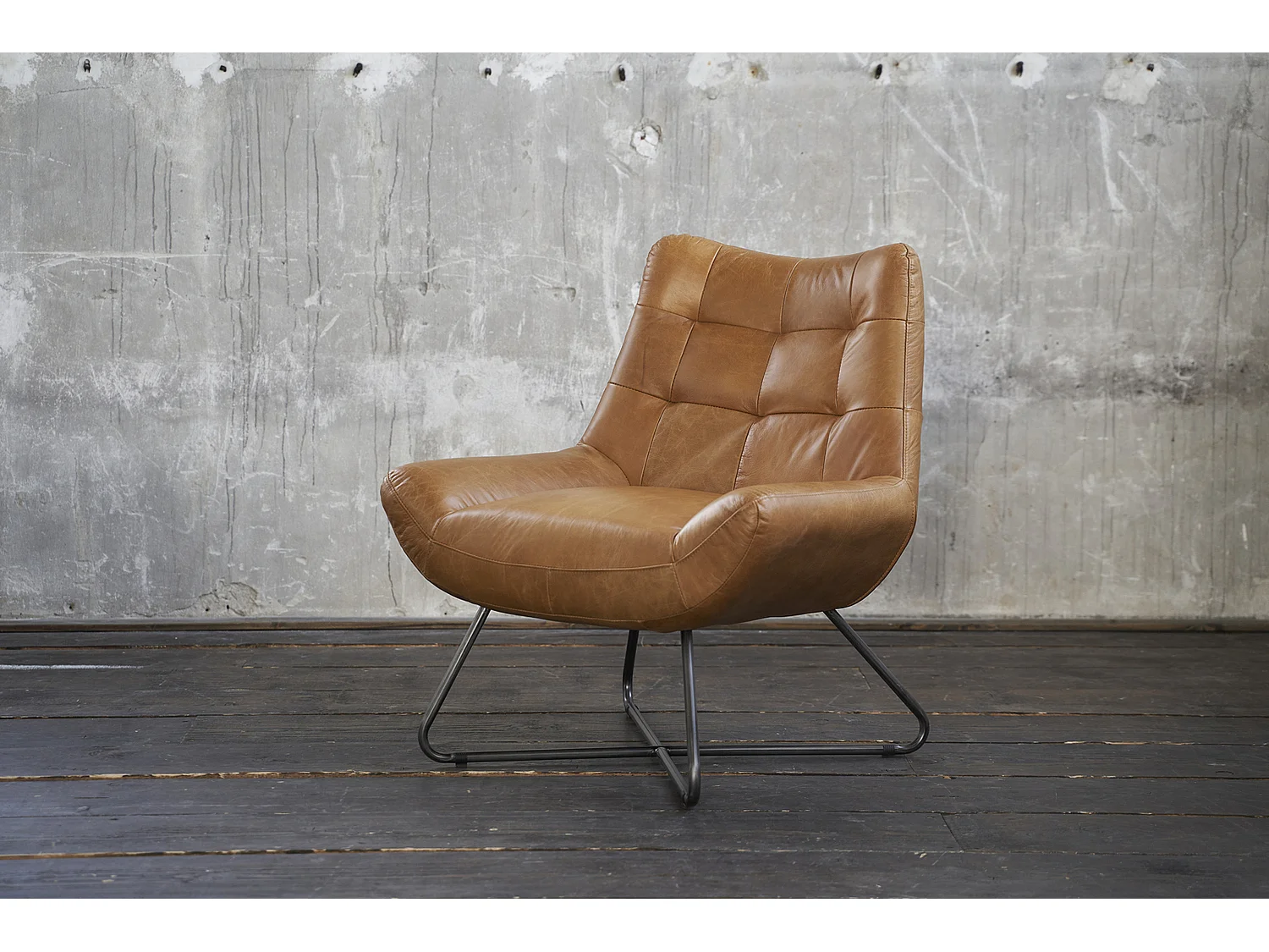 Fauteuil - marron cuir - SNOOZE