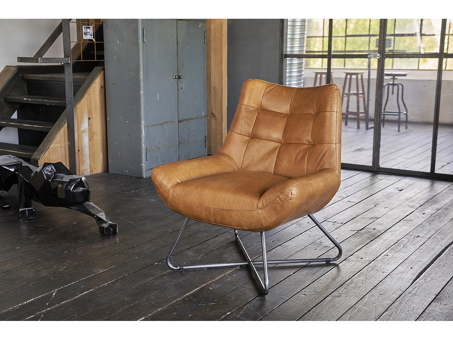 Poltrona - marrone pelle - SNOOZE