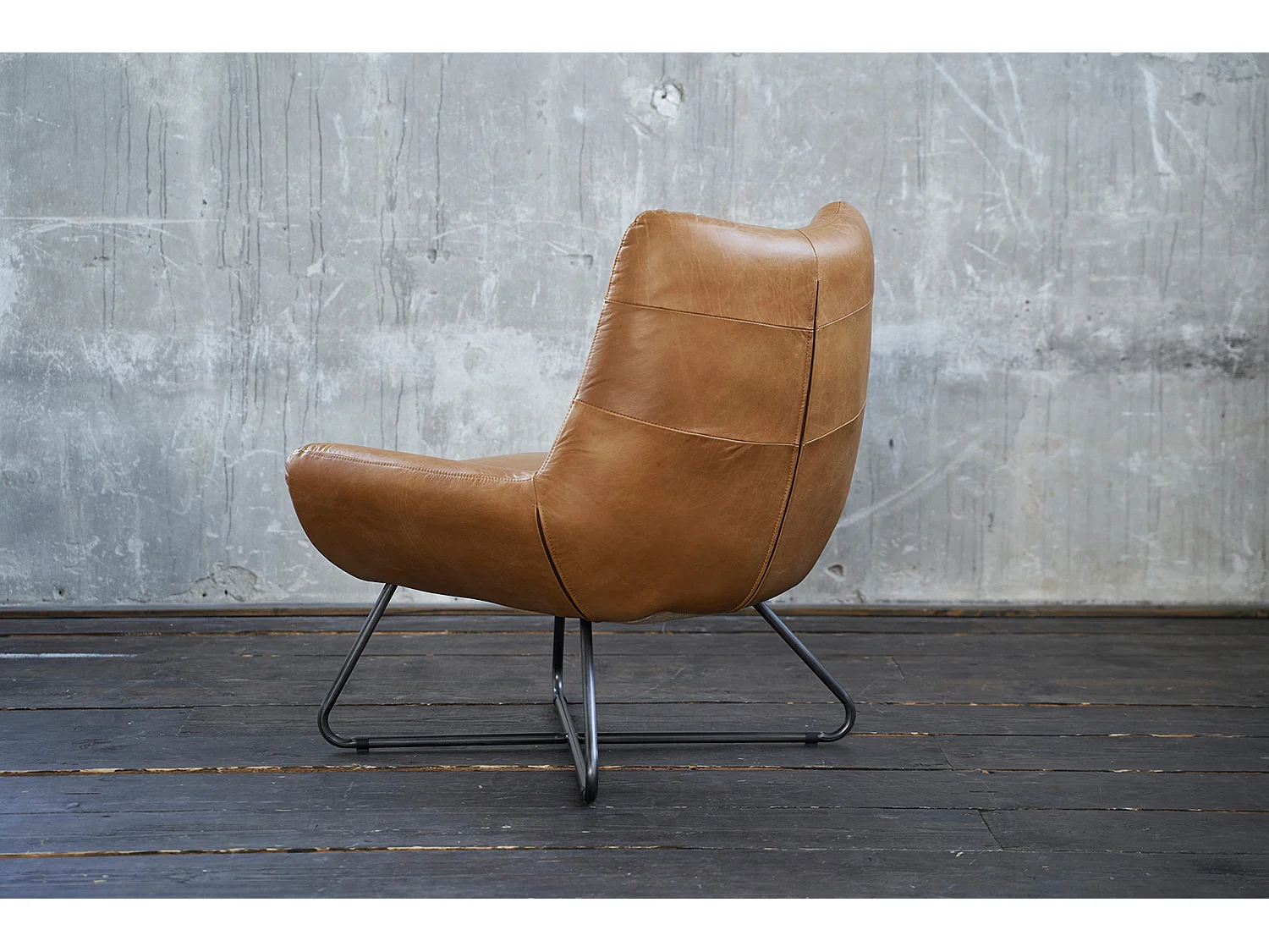 Einzelsessel - Braun Leder - SNOOZE