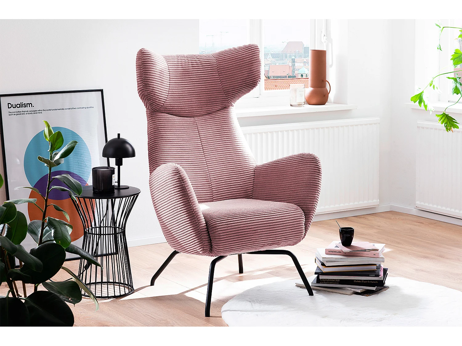 Sessel - Pink Cord - LOTTE