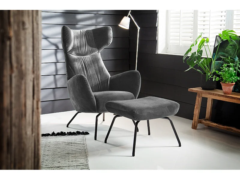 Sessel - Grau Velvet - LOTTE