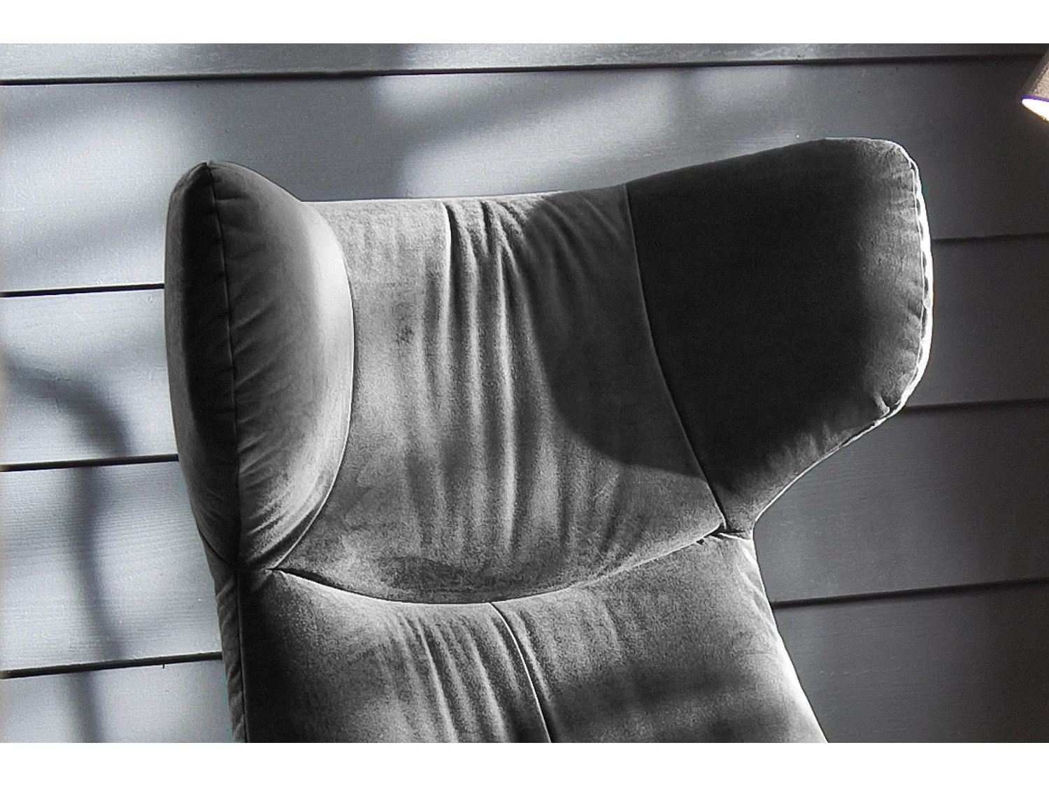 Fauteuil - Gris Velours - LOTTE