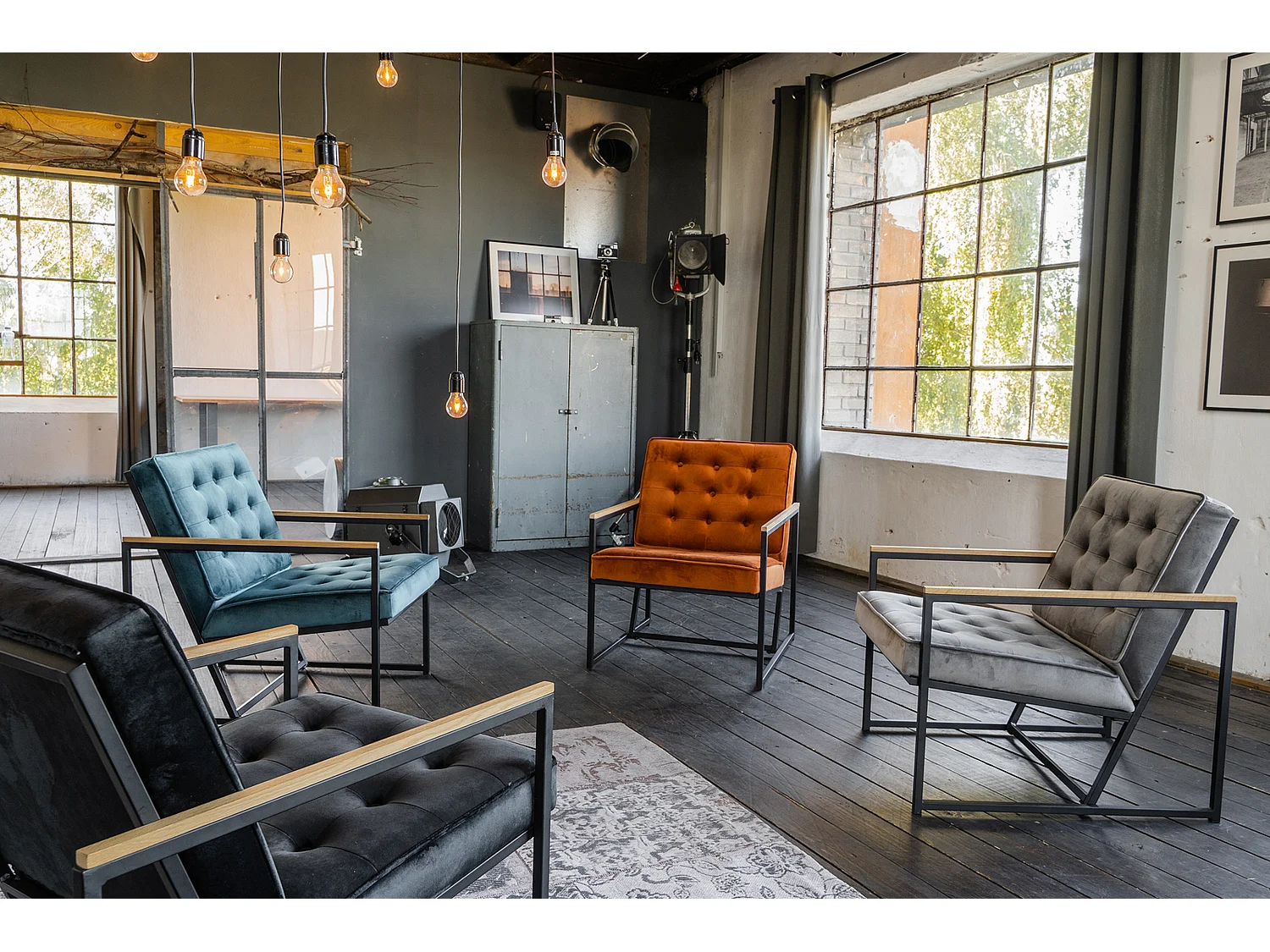 Fauteuil - Noir Velours - ARLY