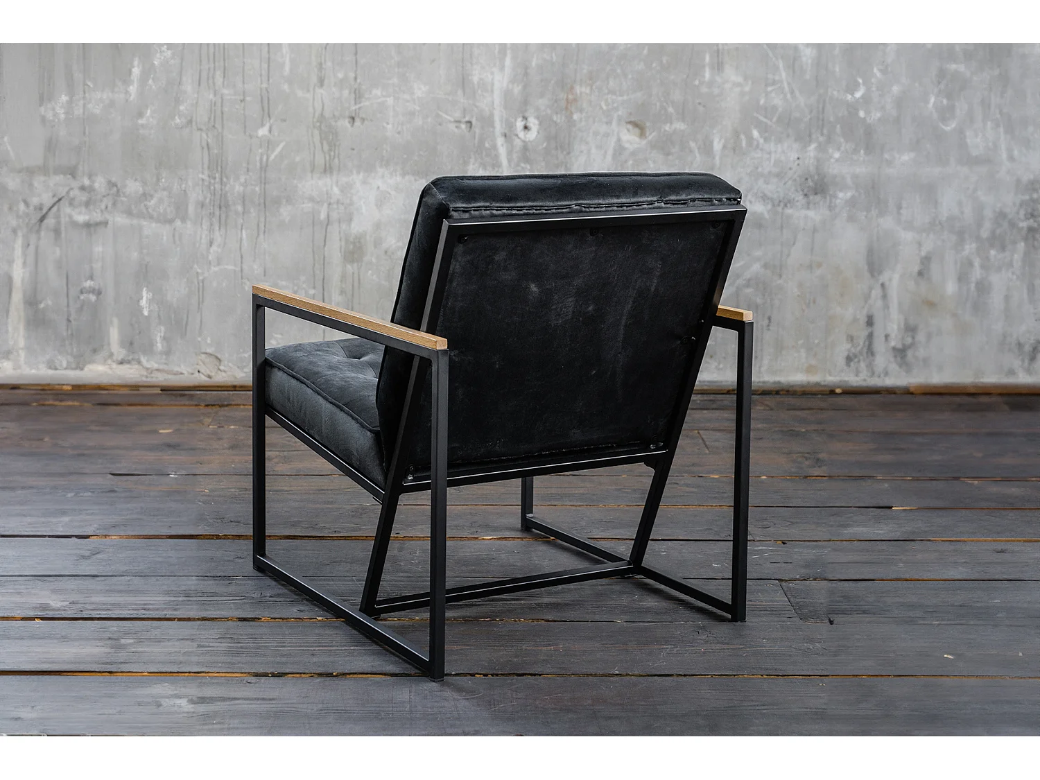 Fauteuil - Noir Velours - ARLY