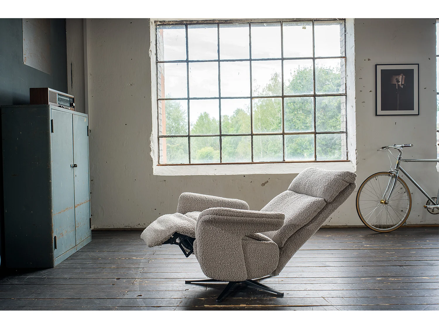 Fauteuil - taupe tissu tissé - NAMA