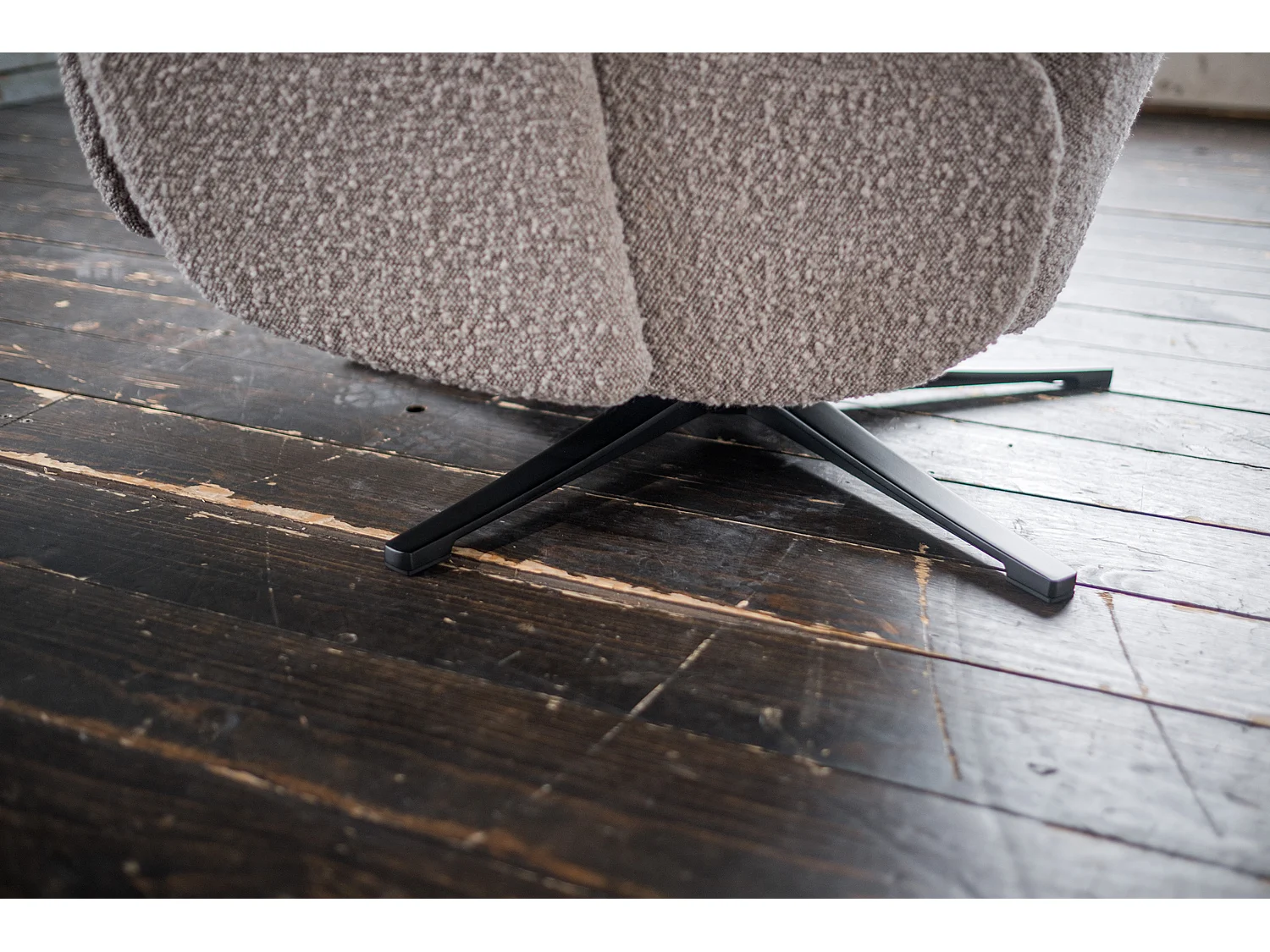 Fauteuil - taupe tissu tissé - NAMA