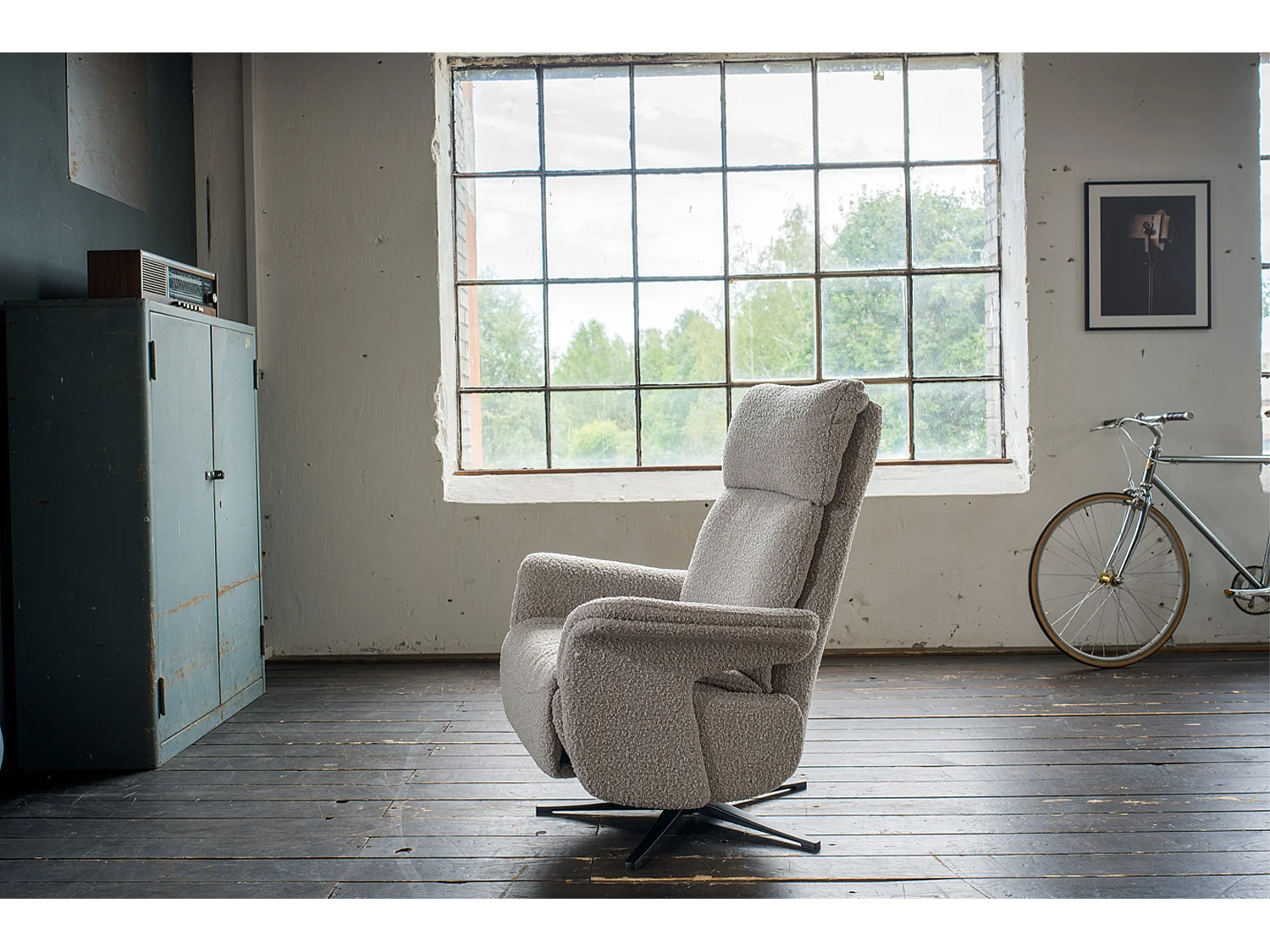 Relaxsessel - Taupe Webstoff - NAMA