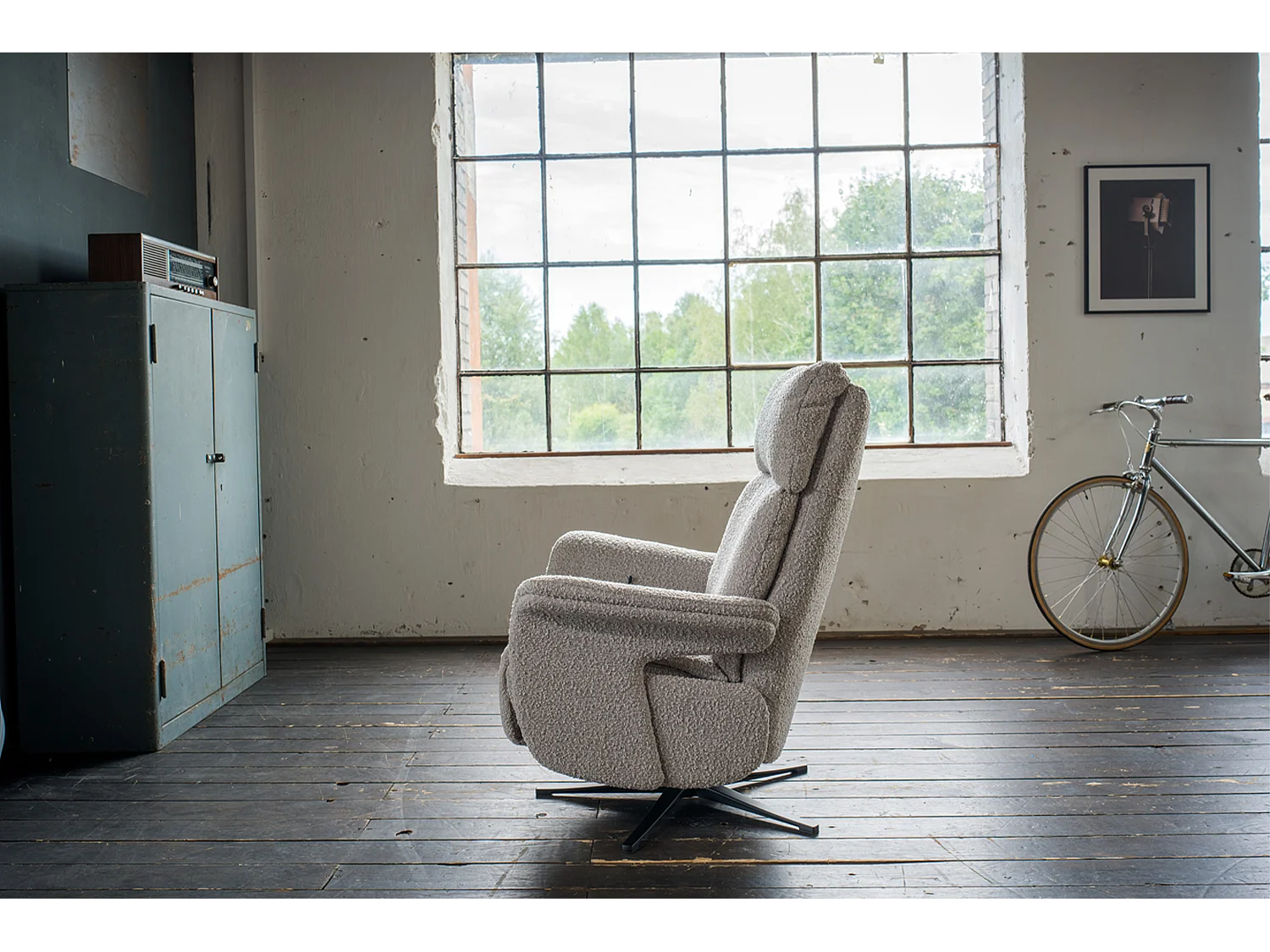 Relaxsessel - Taupe Webstoff - NAMA