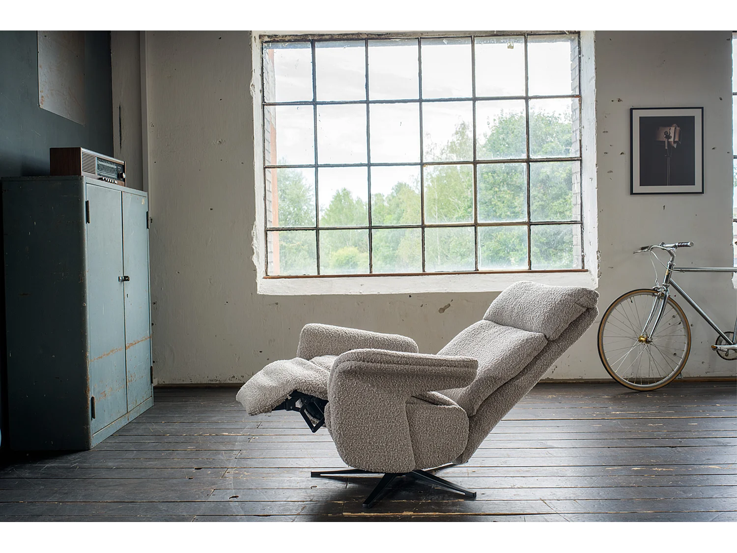 Relaxsessel - Taupe Webstoff - NAMA