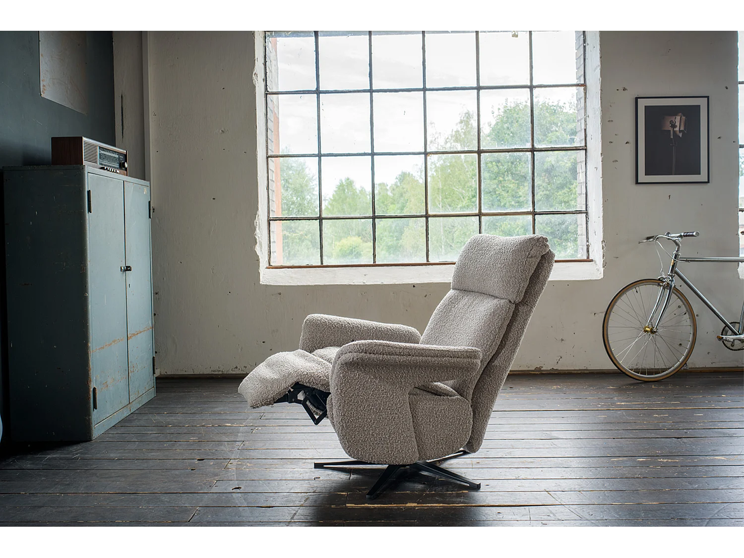 Relaxsessel - Taupe Webstoff - NAMA