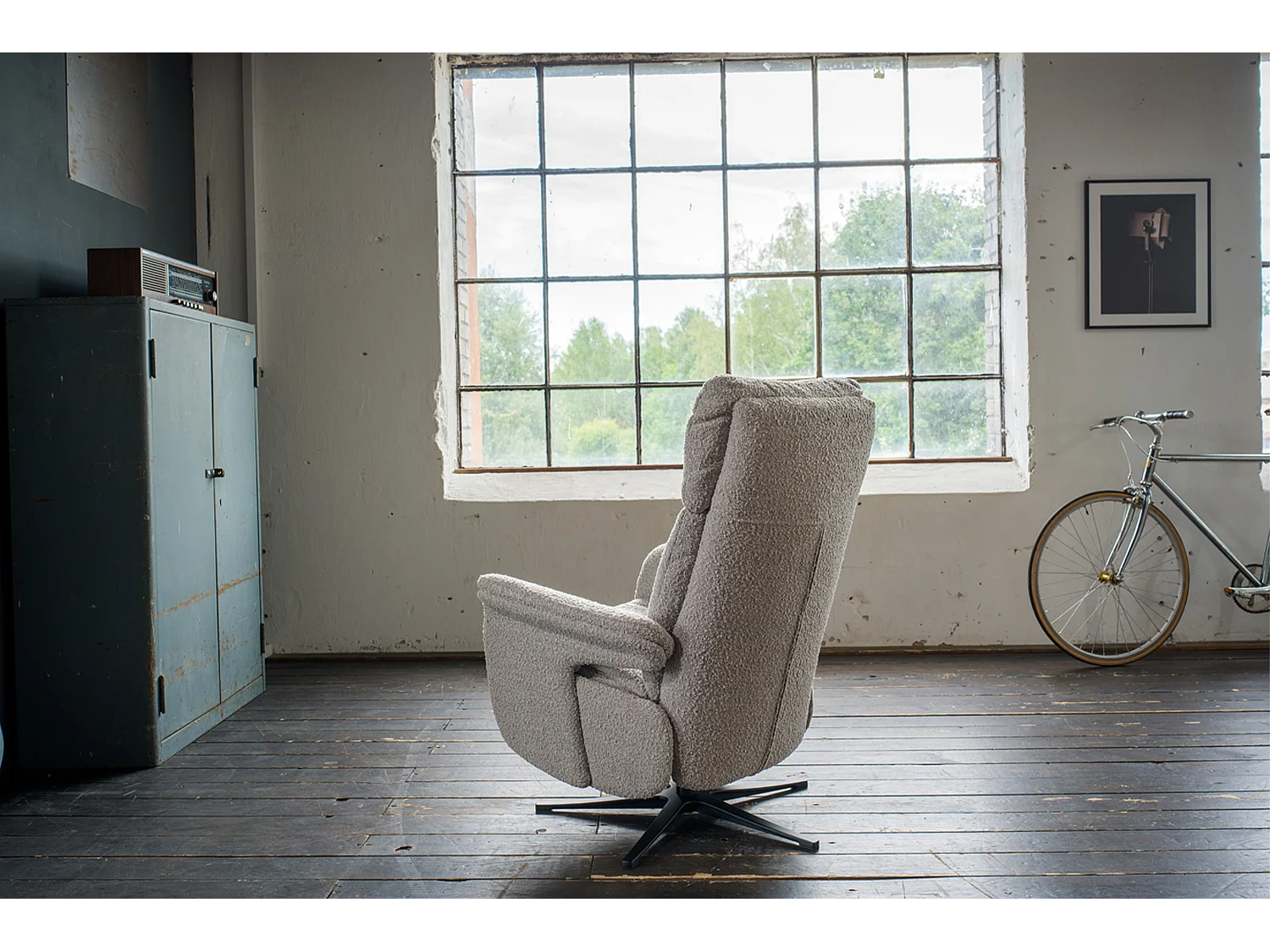 Relaxsessel - Taupe Webstoff - NAMA