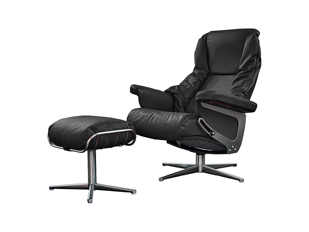Fauteuil - Noir cuir - MODO