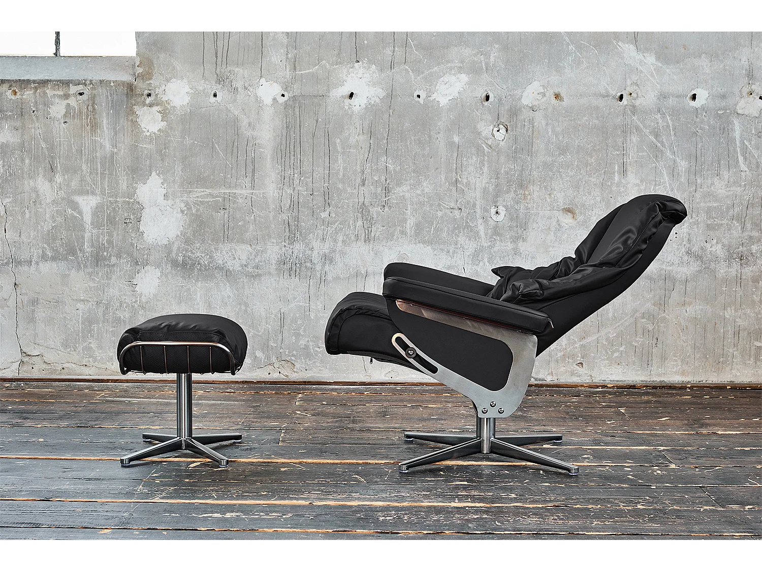 Fauteuil - Noir cuir - MODO