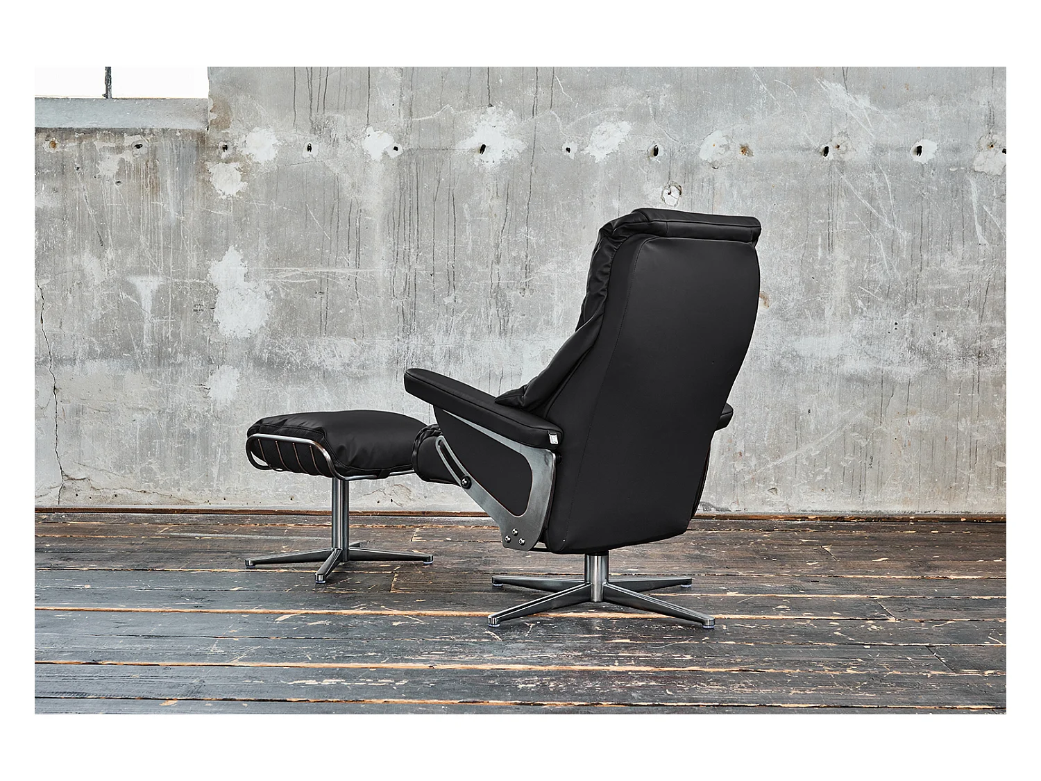 Fauteuil - Noir cuir - MODO