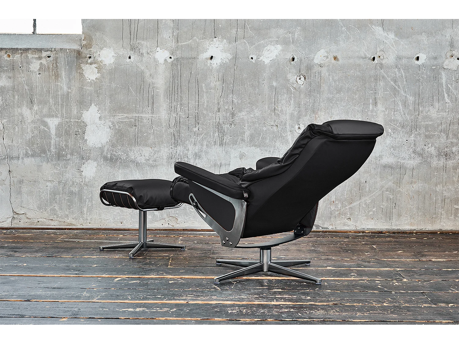 Fauteuil - Noir cuir - MODO
