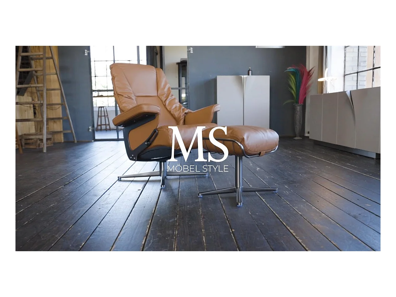 Relaxsessel - Schwarz Leder - MODO