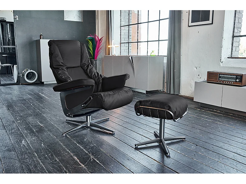 Fauteuil - Noir cuir - MODO