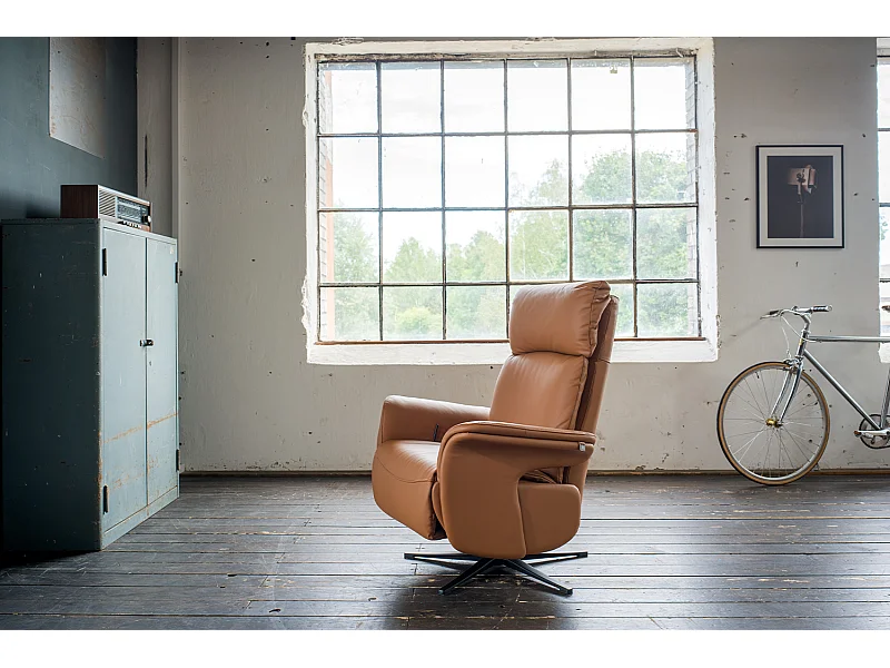 Relaxsessel - Braun Leder - NAMA