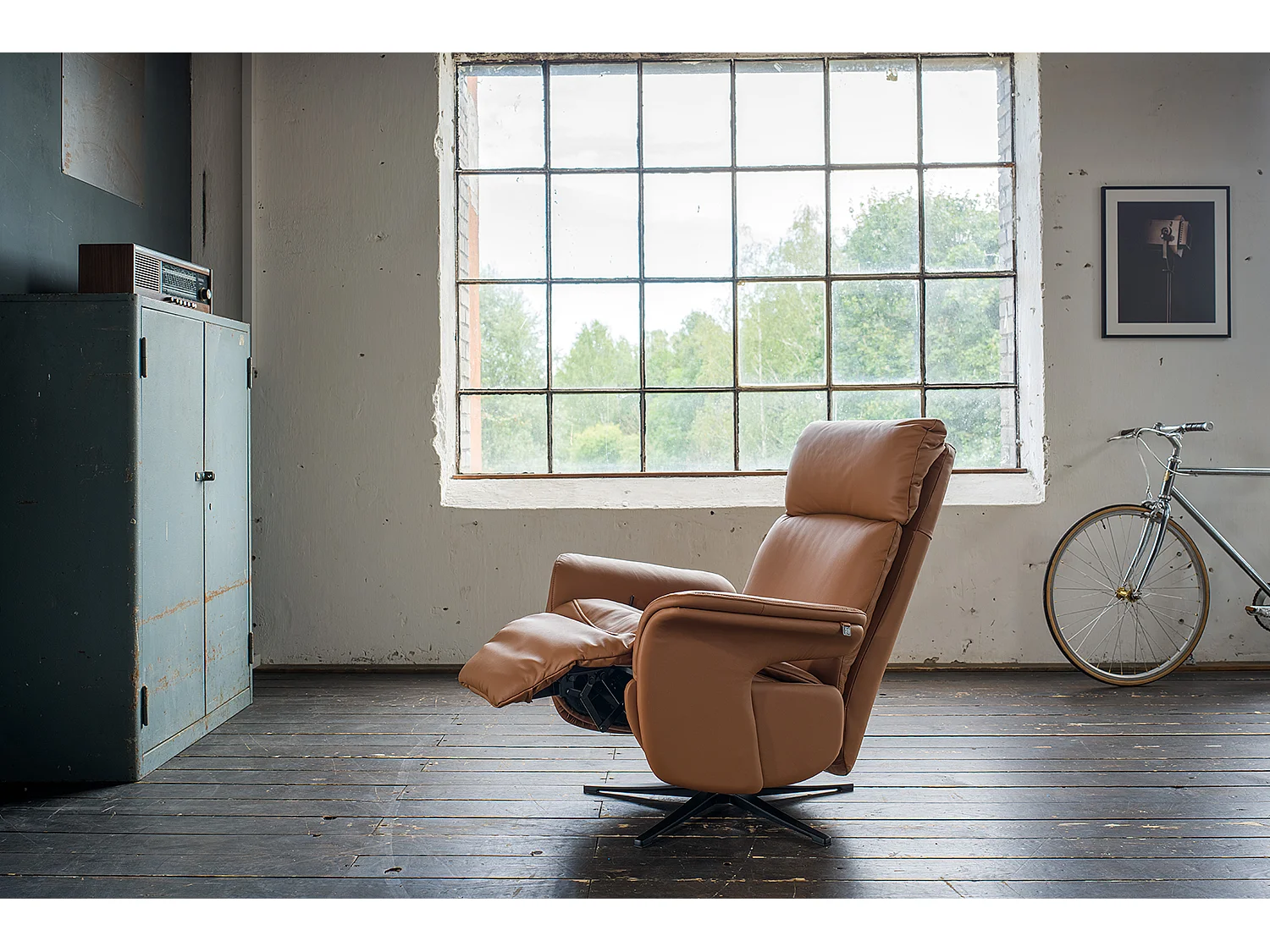 Relaxsessel - Braun Leder - NAMA