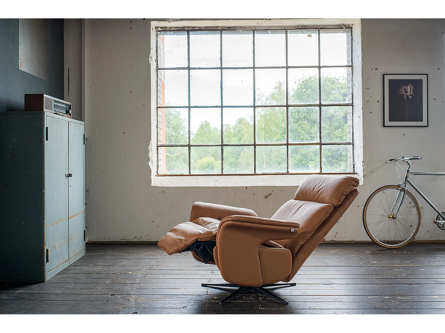 Relaxsessel - Braun Leder - NAMA