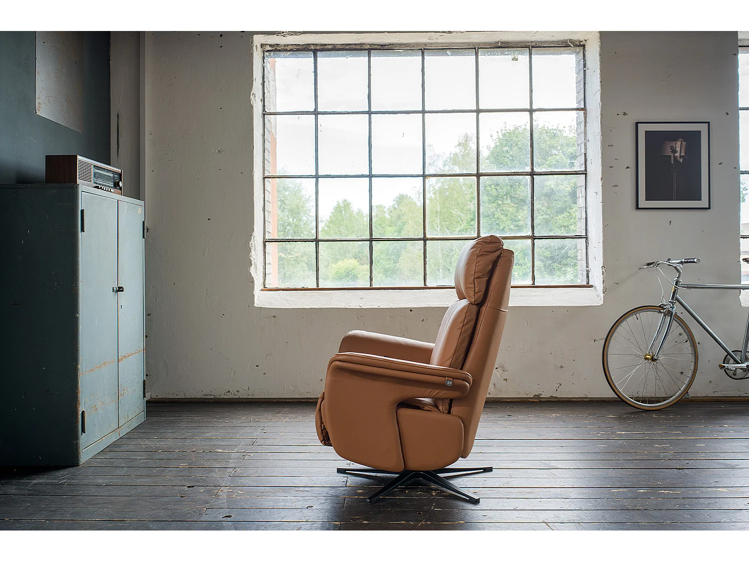 Relaxsessel - Braun Leder - NAMA