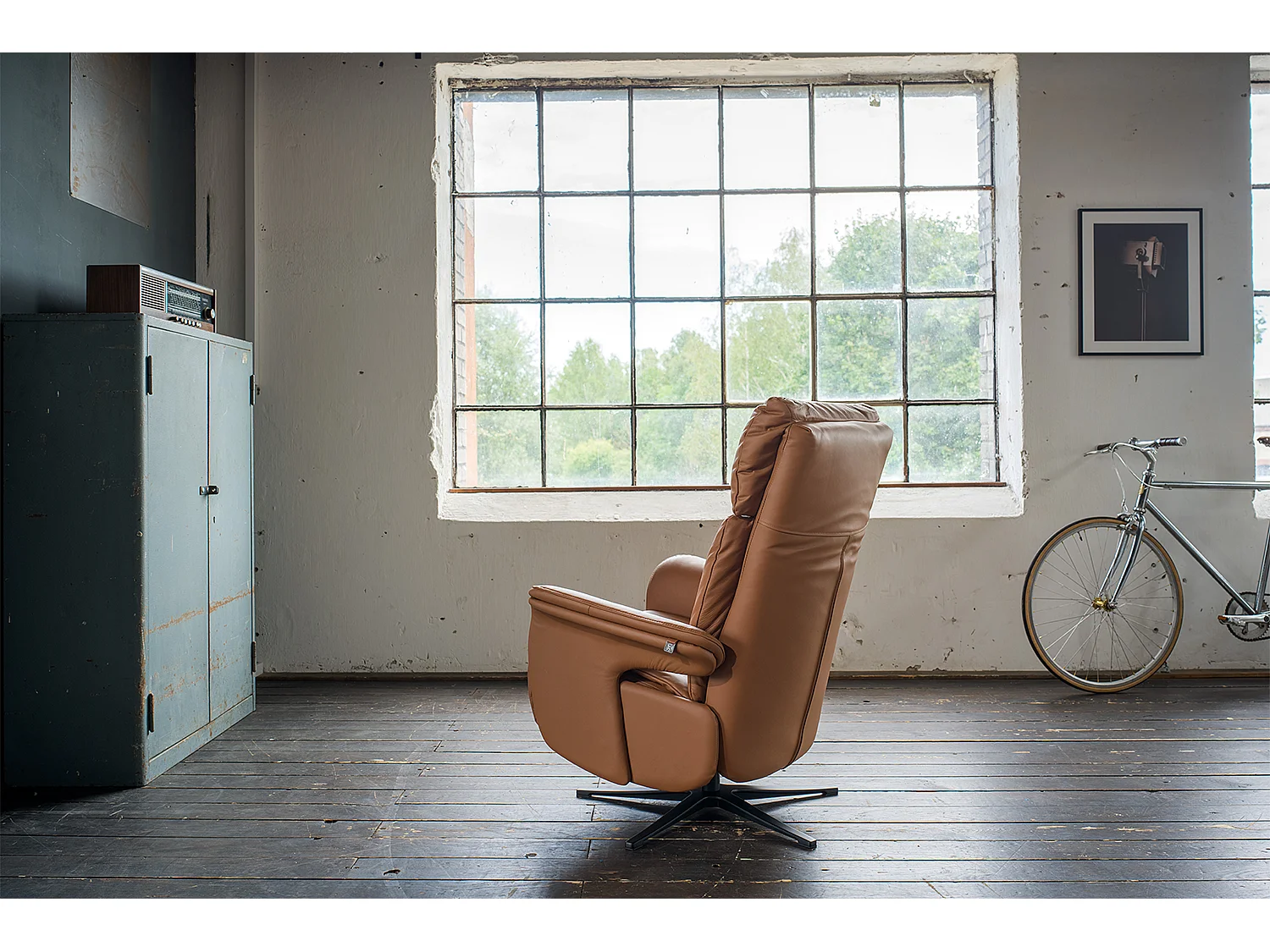 Relaxsessel - Braun Leder - NAMA