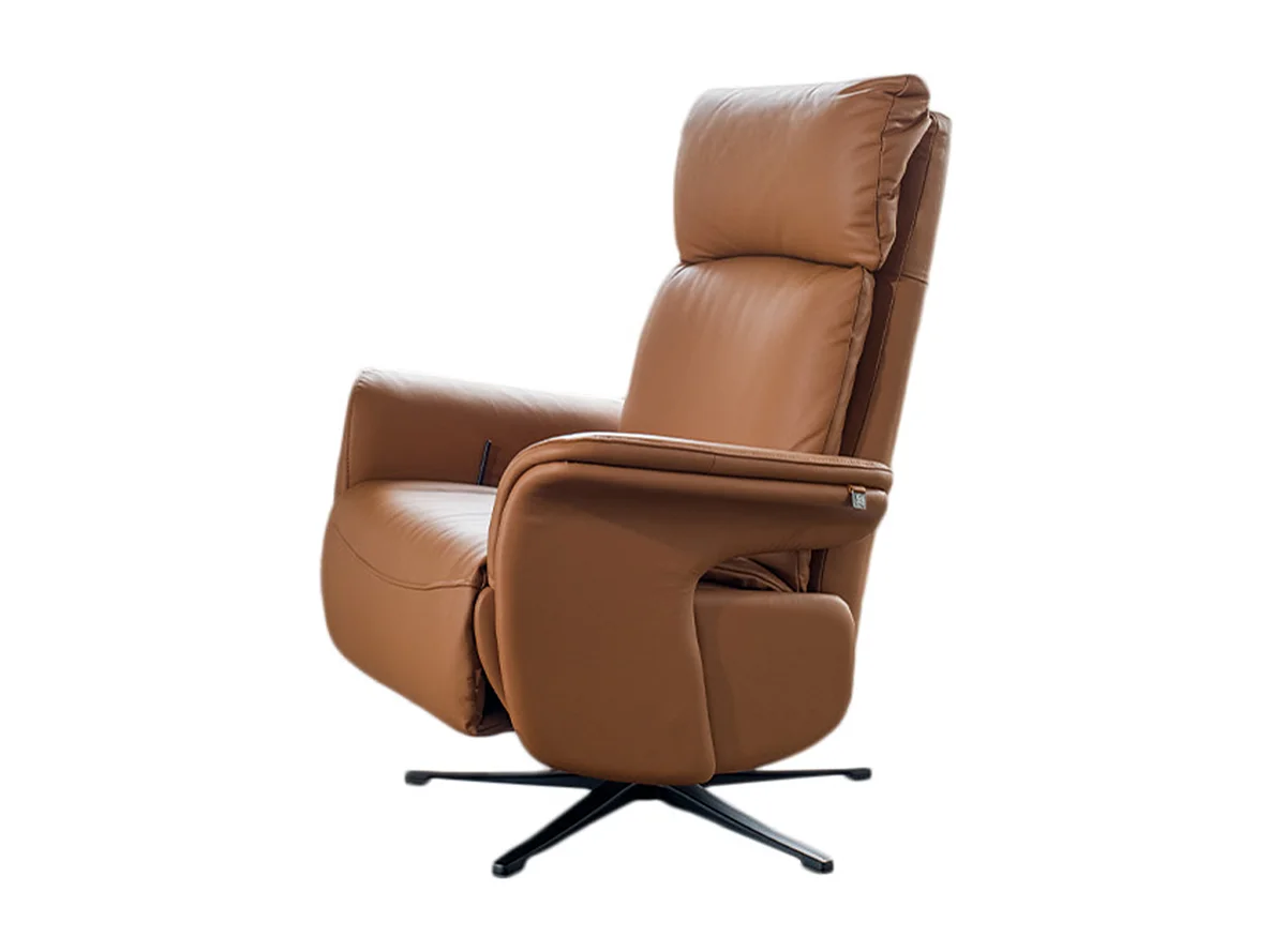 Relaxsessel - Braun Leder - NAMA