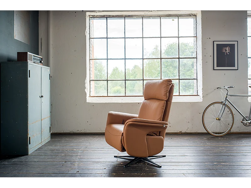 Relaxsessel - Braun Leder - NAMA